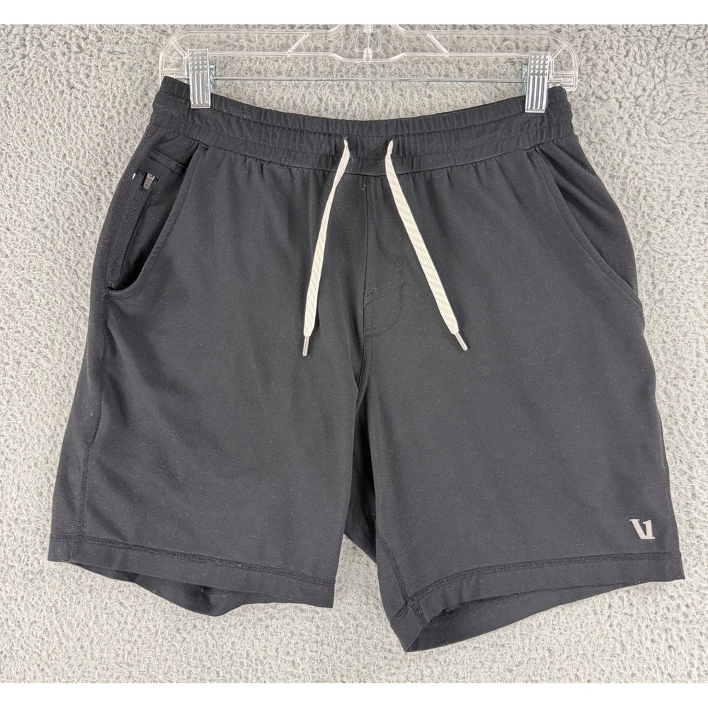 Vuori Kore Shorts Mens Small Black Lined Performance Running Gym Drawstring V302